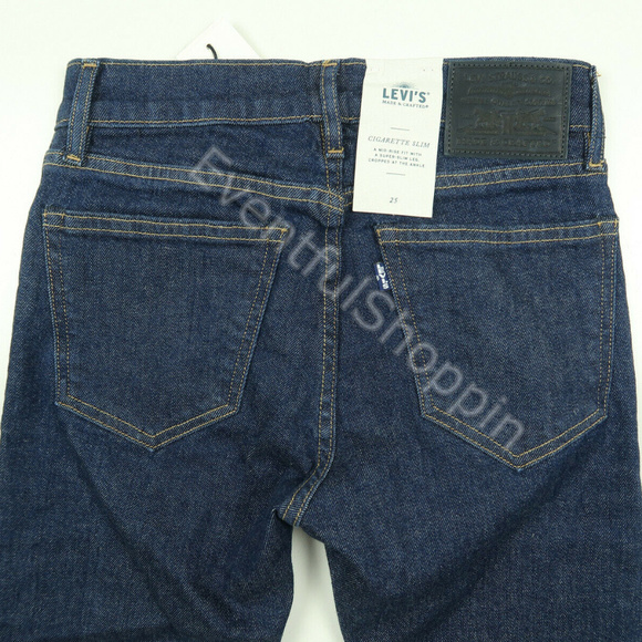 Levis Made & Crafted Cigarette Slim Selvedge Jeans - Picture 3 of 5